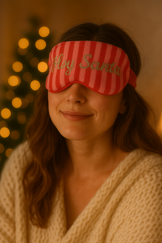 Hey Santa“ Schlafmaske – Weihnachtlicher Komfort für süße Träume