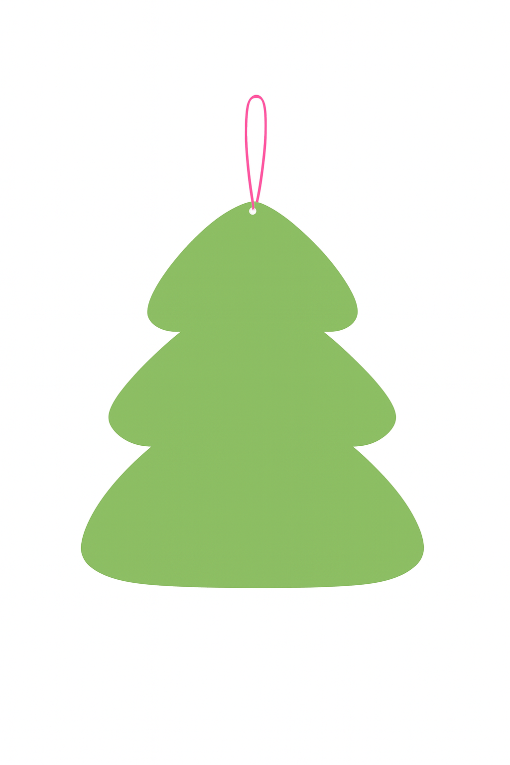 Acryl Weihnachtsbaum Neonpink und Grün – Moderne Weihnachtsdeko 20x17 cm