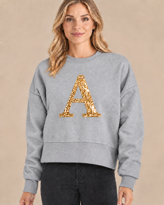 Personalisierter Damen Sweater mit Wunschbuchstaben Geschenkidee