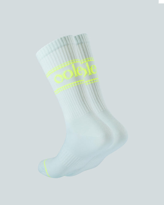Neon Pastel Tennissocke Lemon