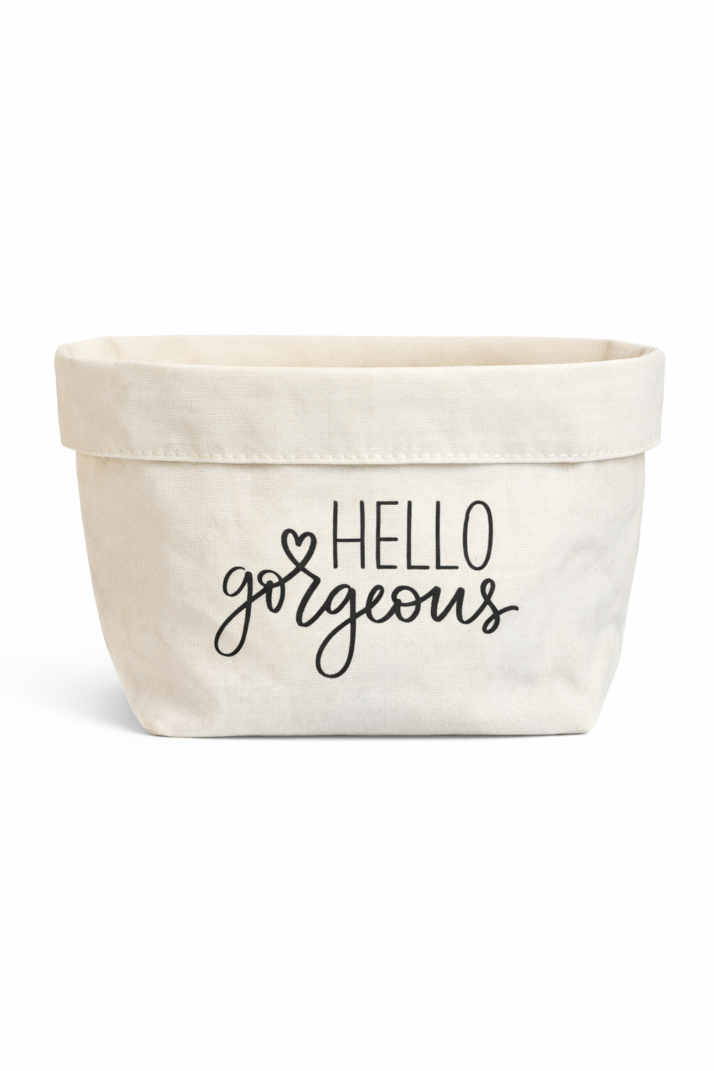 Utensilo „Positive Words“ – vielseitiger Stoffkorb mit Statement "Enjoy"
