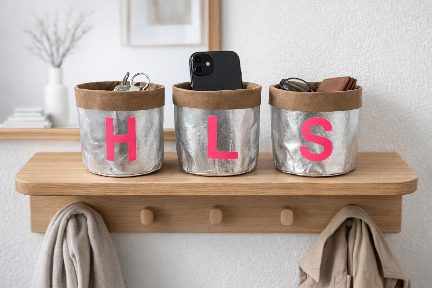Personalisiertes Utensilo aus veganem Lederpapier