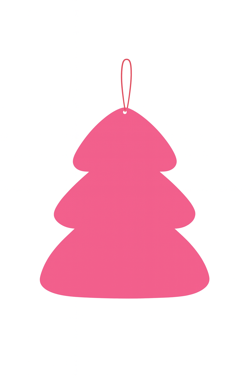 Acryl Weihnachtsbaum Neonpink  und   Grün – Moderne Weihnachtsdeko 20x17 cm