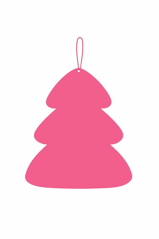 Acryl Weihnachtsbaum Neonpink  und   Grün – Moderne Weihnachtsdeko 20x17 cm