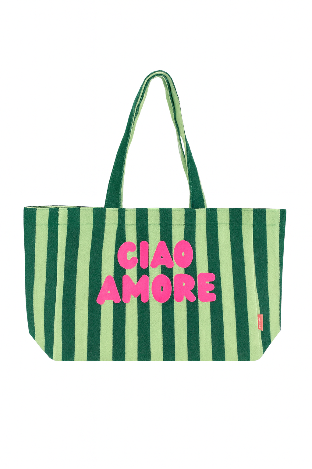 Gestreifte Frottee Badetasche