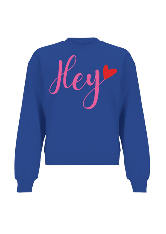 Sweatshirt "Rosi" mit Print in Puffy Optik