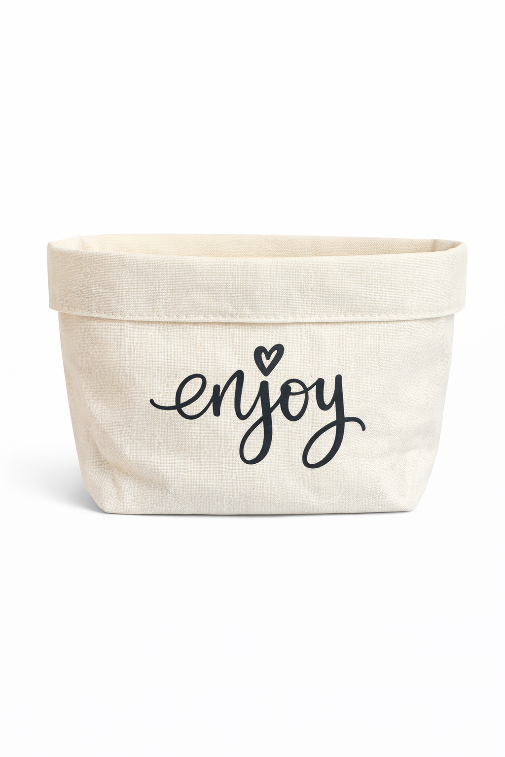 Utensilo „Positive Words“ – vielseitiger Stoffkorb mit Statement "Enjoy"