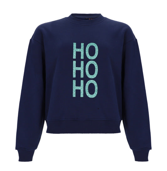 Stylisch durch die Weihnachtszeit – mit dem HO HO HO Sweatshirt schwarz/gold (Kopie)