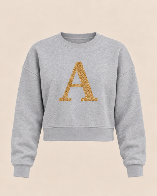 Personalisierter Damen Sweater mit Wunschbuchstaben Geschenkidee