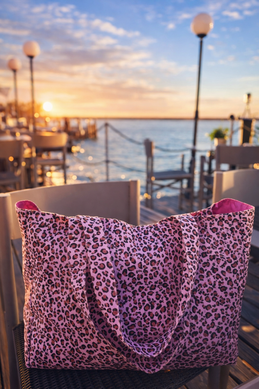 Leopard Tote Bag Damen – Stylische Stofftasche mit Leopardenmuster