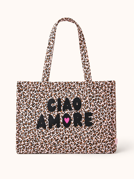 Bestseller, gerade im Trend! Leopard Tote Bag Damen – Stylische Stofftasche mit Leopardenmuster und Print. Nur für kurze Zeit im Angebot.