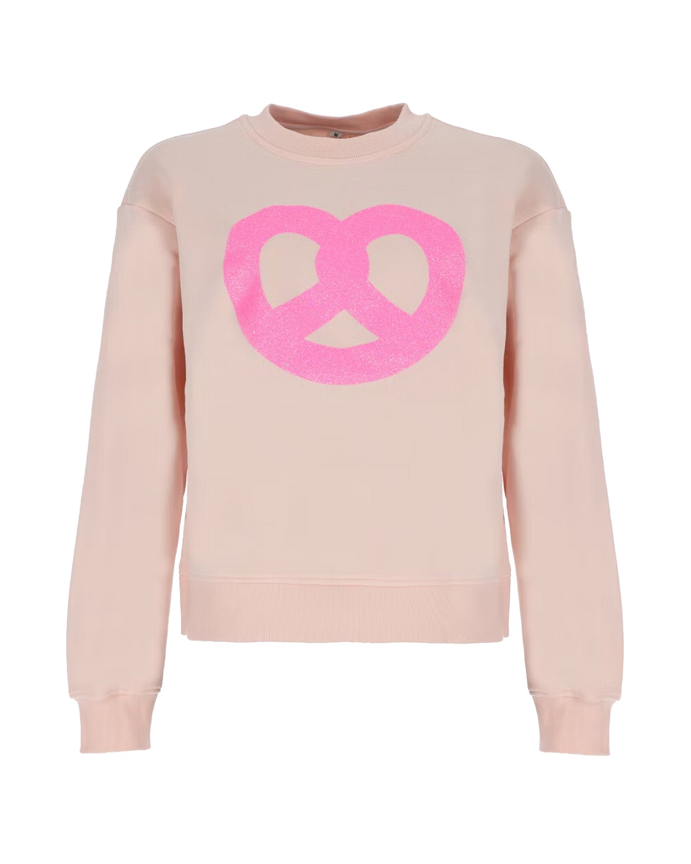 Oversize Sweater in Rosa mit Breze (VE mit 4 Stück)