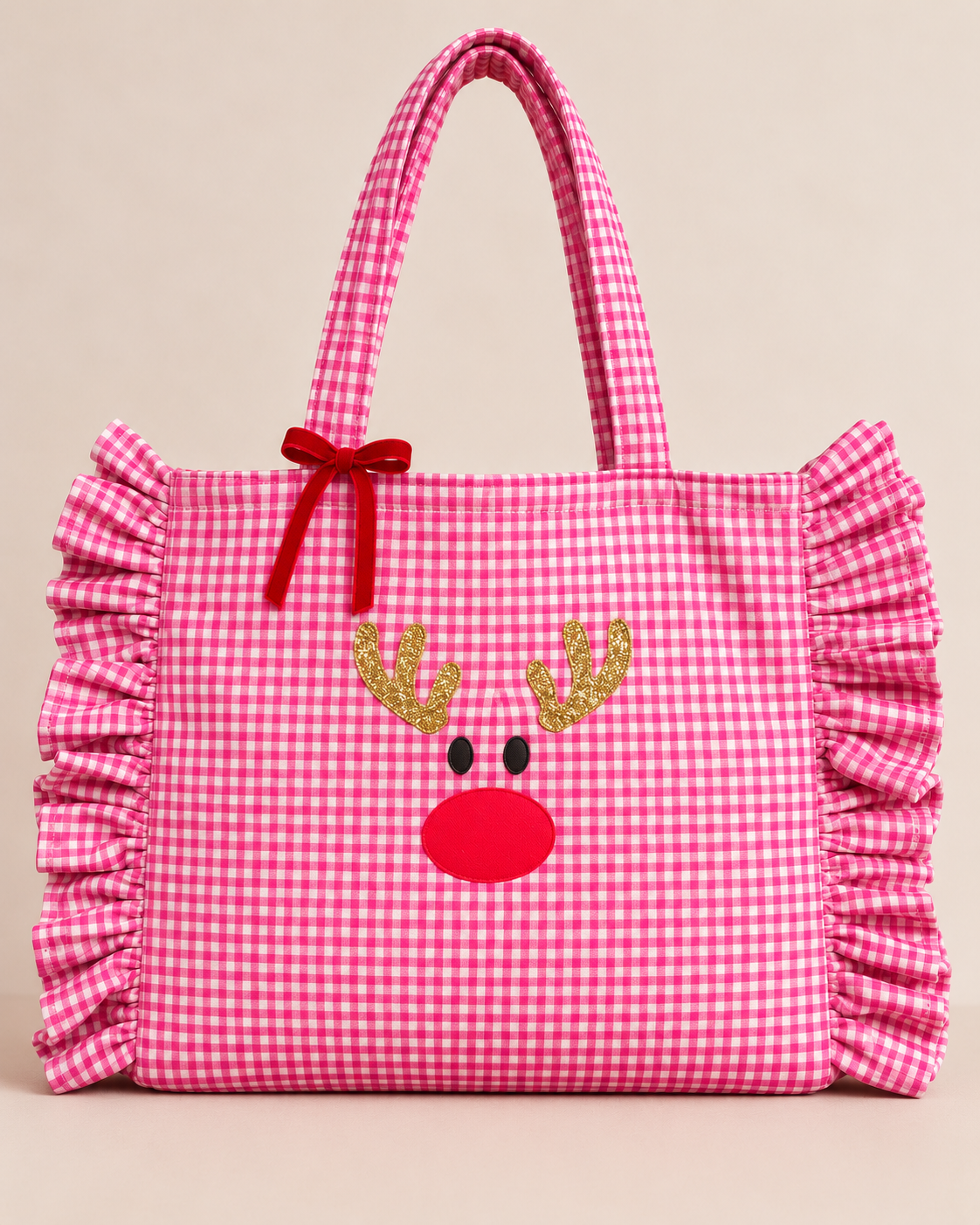 Weihnachtsshopper mit süßem Rentiermotiv