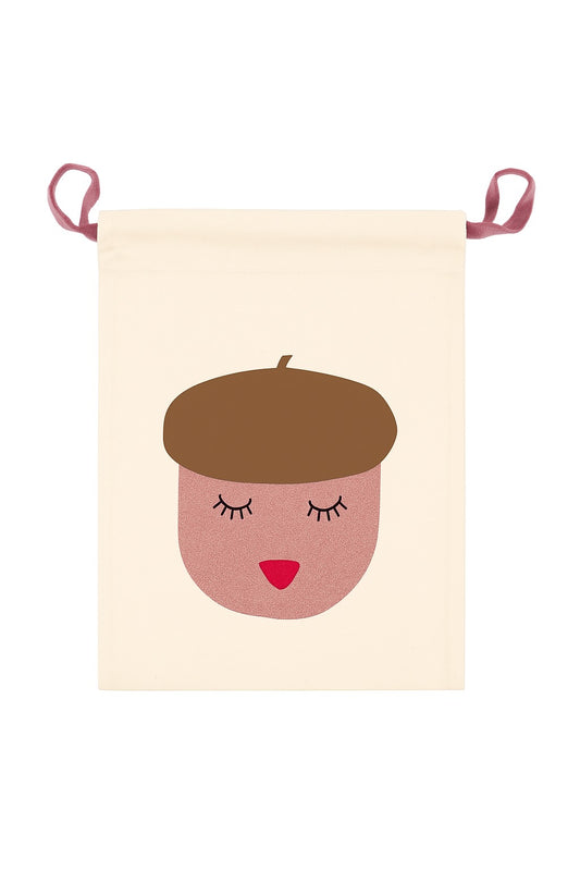 Geschenktasche „Eichel mit Gesicht“ – Nachhaltig, süß & praktisch!